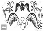 Schablone-Stencil A4 077-1141 Engeldesign